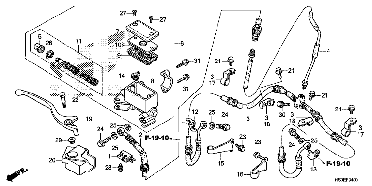 FRONT BRAKE MASTER CYLINDER