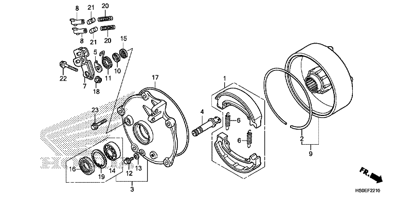 REAR BRAKE DRUM
