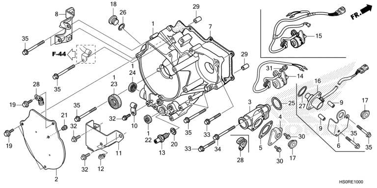 REAR CRANKCASE COVER