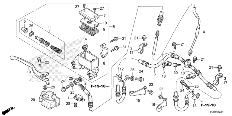 FRONT BRAKE MASTER CYLINDER
