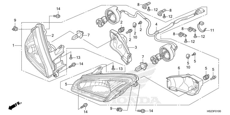 HEADLIGHT (TRX680FA5N,P)