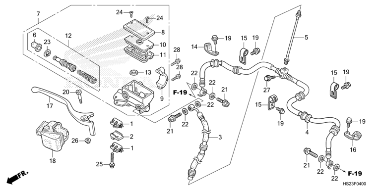 FRONT BRAKE MASTER CYLINDER