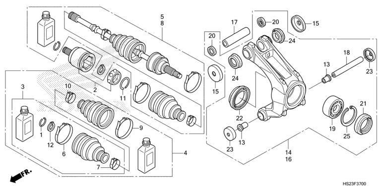 REAR KNUCKLE/REAR DRIVESHAFT