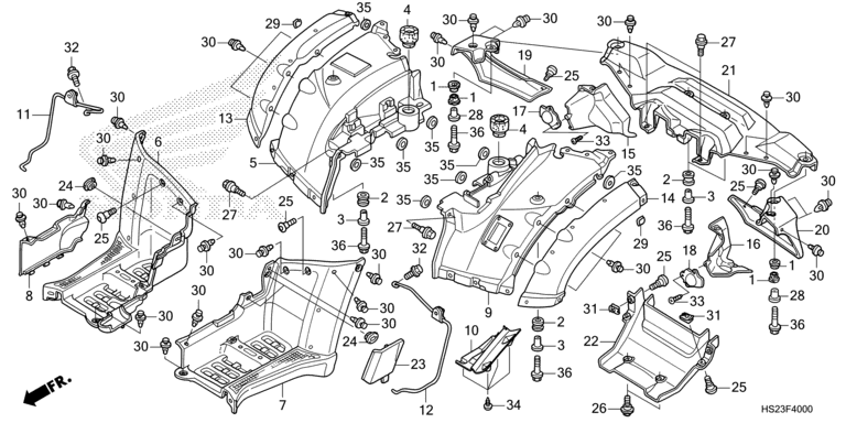 REAR FENDER (TRX680FA5N,P)