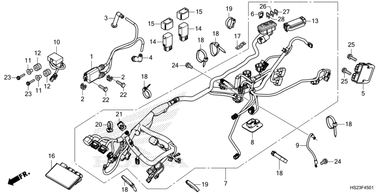WIRE HARNESS (TRX700FA5R)