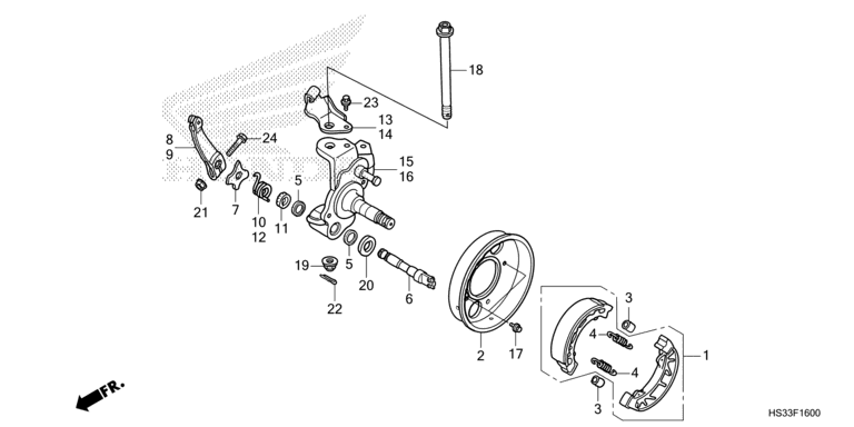 KNUCKLE/FRONT BRAKE PANEL