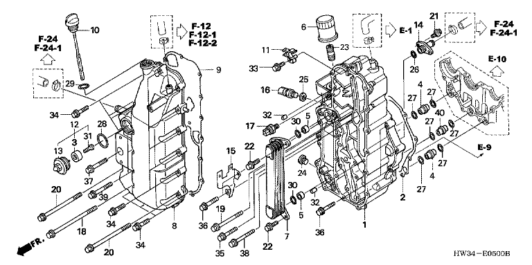 OIL TANK COVER/FRONT COVER