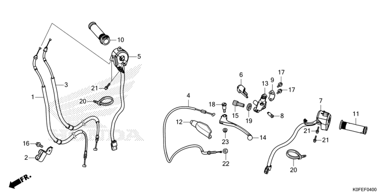 HANDLE LEVER/SWITCH/CABLE