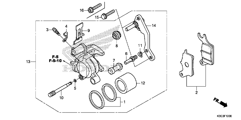 FRONT BRAKE CALIPER