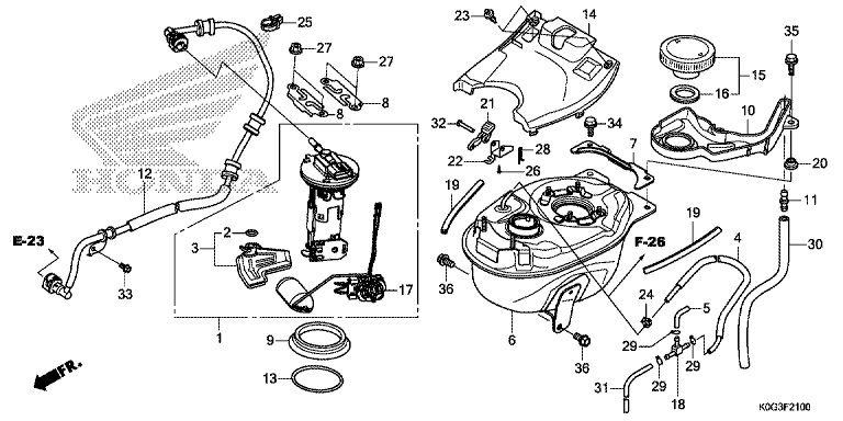 FUEL TANK/FUEL PUMP