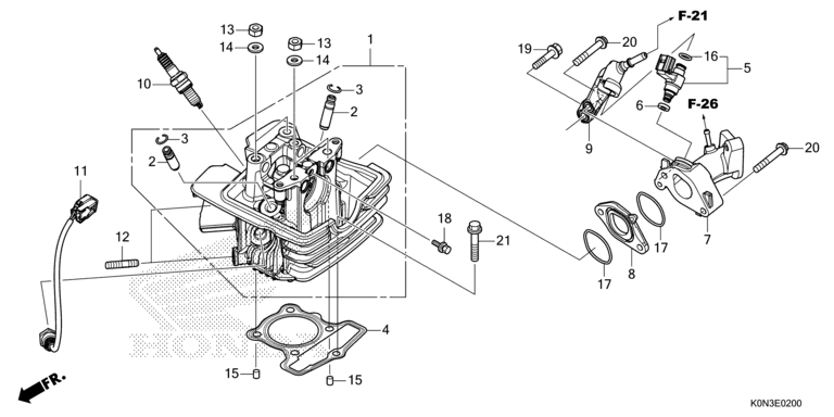 CYLINDER HEAD/INJECTOR