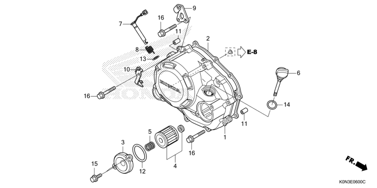 RIGHT CRANKCASE COVER