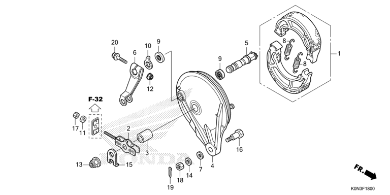 REAR BRAKE PANEL