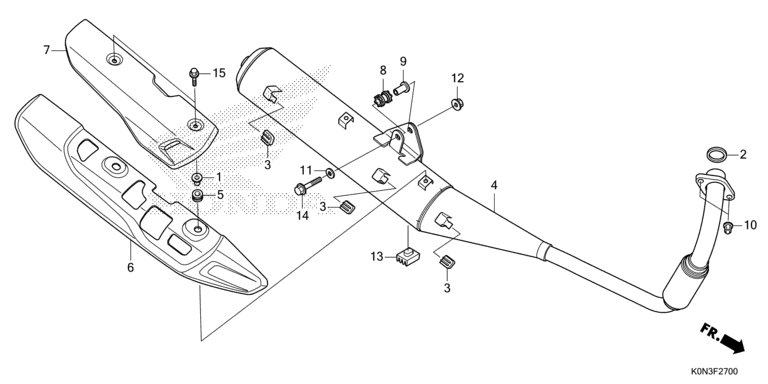 EXHAUST MUFFLER (CBF125M)