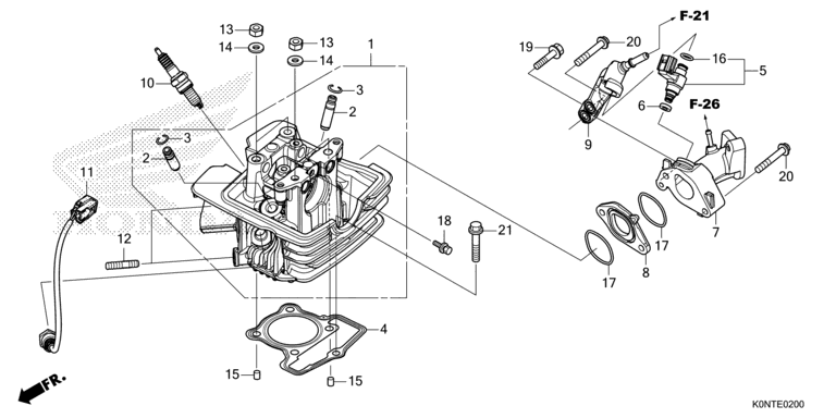 CYLINDER HEAD/INJECTOR