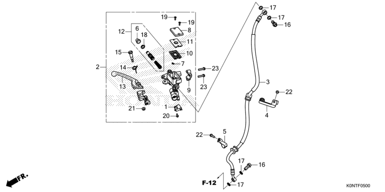 FRONT BRAKE MASTER CYLINDER