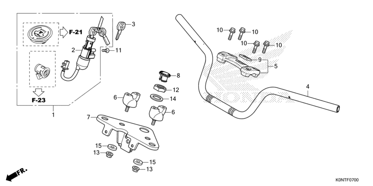 HANDLE PIPE/TOP BRIDGE