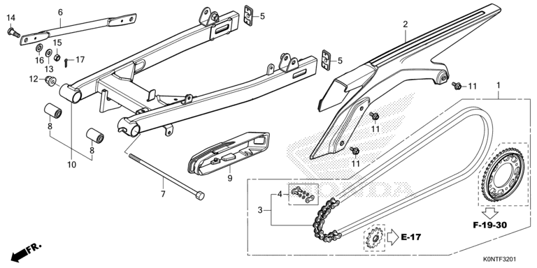 SWINGARM (CBF125MEF)