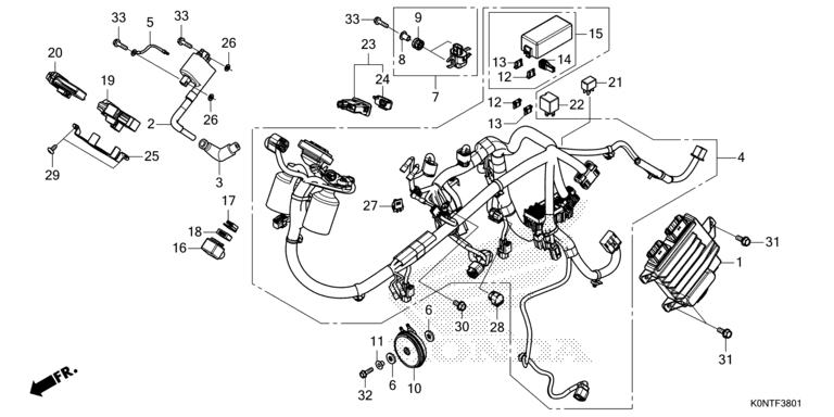 WIRE HARNESS (CBF125MEF)