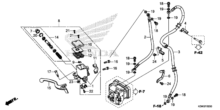 FRONT BRAKE MASTER CYLINDER