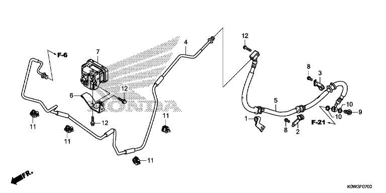 REAR BRAKE PIPE