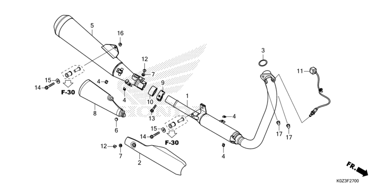 EXHAUST MUFFLER (CB350/D/GB350)