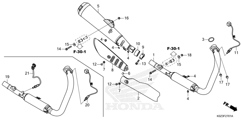 EXHAUST MUFFLER (CB350RS/GB350S)