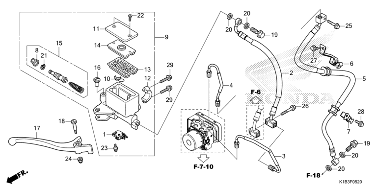 FRONT BRAKE MASTER CYLINDER