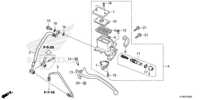 REAR BRAKE MASTER CYLINDER