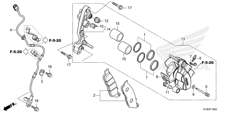 FRONT BRAKE CALIPER
