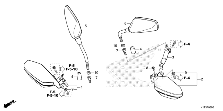 MIRROR/KNUCKLE GUARD