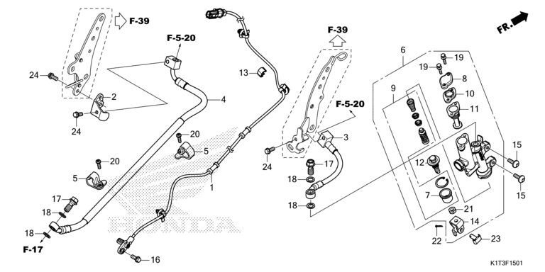 REAR BRAKE MASTER CYLINDER (CRF250LRA/300LA/LRA)