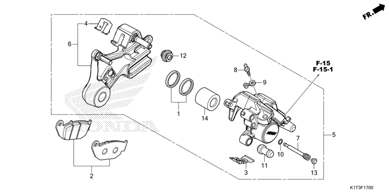 REAR BRAKE CALIPER