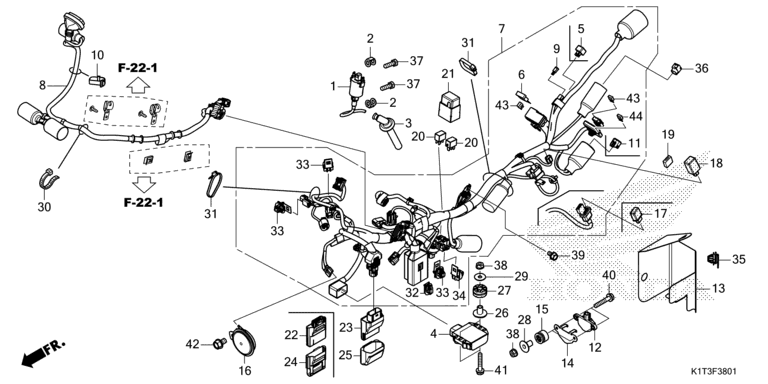 WIRE HARNESS (CRF250LR/LRA,CRF300LR/LRA)