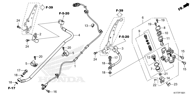 REAR BRAKE MASTER CYLINDER (CRF250LA/LRA,300LA/LRA)