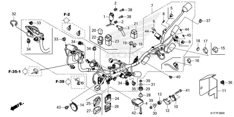 WIRE HARNESS (CRF250L/LA,CRF300L/LA)