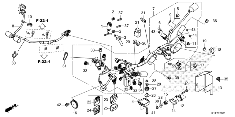 WIRE HARNESS (CRF250LR/LRA,CRF300LR/LRA)