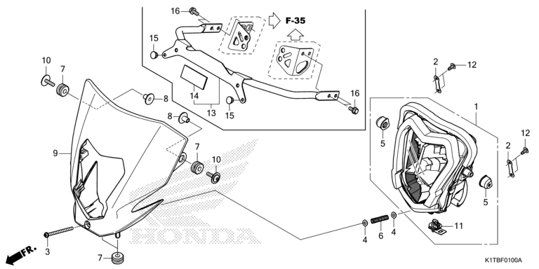 HEADLIGHT (CRF250LA,CRF300L/LA)