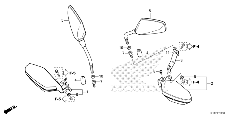 MIRROR/KNUCKLE GUARD