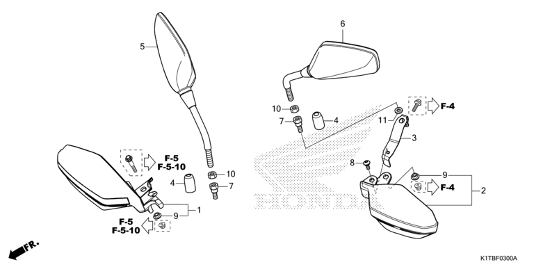 MIRROR/KNUCKLE GUARD