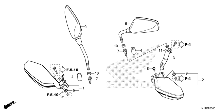 MIRROR/KNUCKLE GUARD
