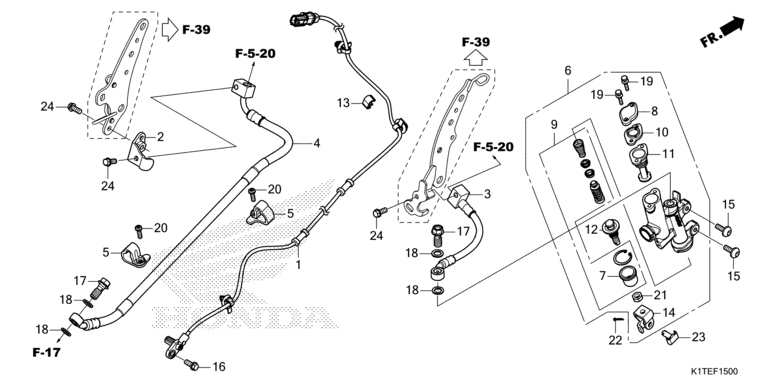 REAR BRAKE MASTER CYLINDER (CRF300LA/LRA)