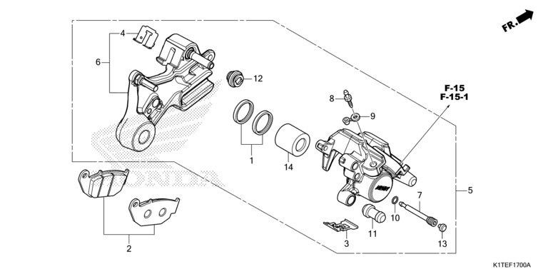 REAR BRAKE CALIPER