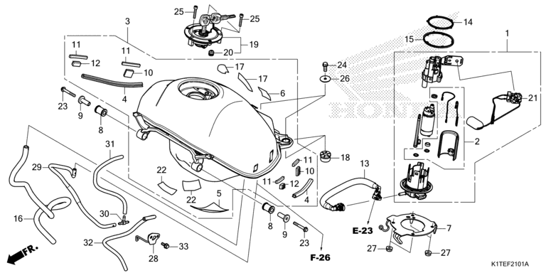 FUEL TANK (CRF300LR/LRA)