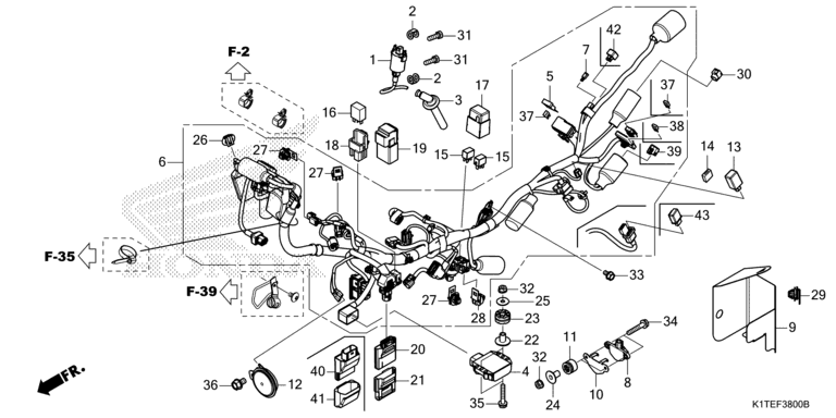 WIRE HARNESS (CRF300L/LA)