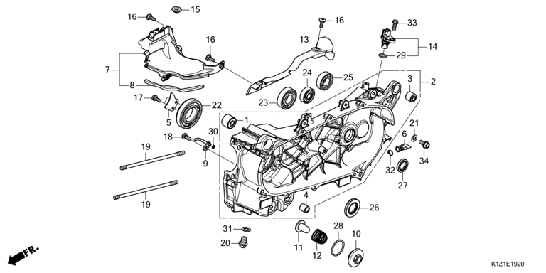 LEFT CRANKCASE