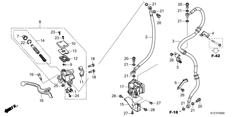 FRONT BRAKE MASTER CYLINDER