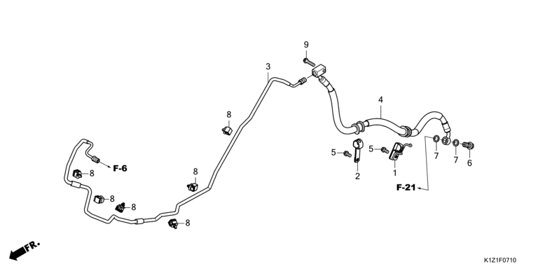 REAR BRAKE PIPE