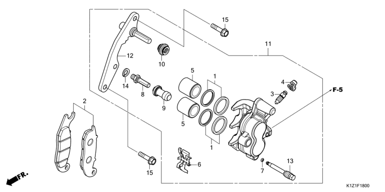 FRONT BRAKE CALIPER