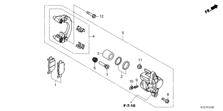 REAR BRAKE CALIPER
